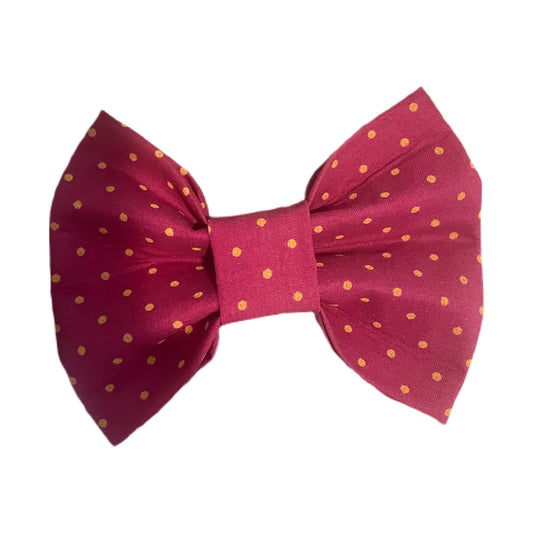 Polka Dots Bow Tie (Size Large) - BED & BISCUIT INN