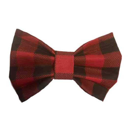 Plaid Bow Tie (Size Large) - BED & BISCUIT INN